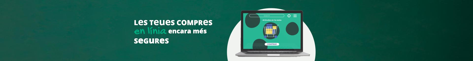 Campaña PSD2 - Portátil con ventana de compra online