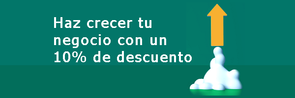 Haz crecer tu negocio con un 10% de descuento
