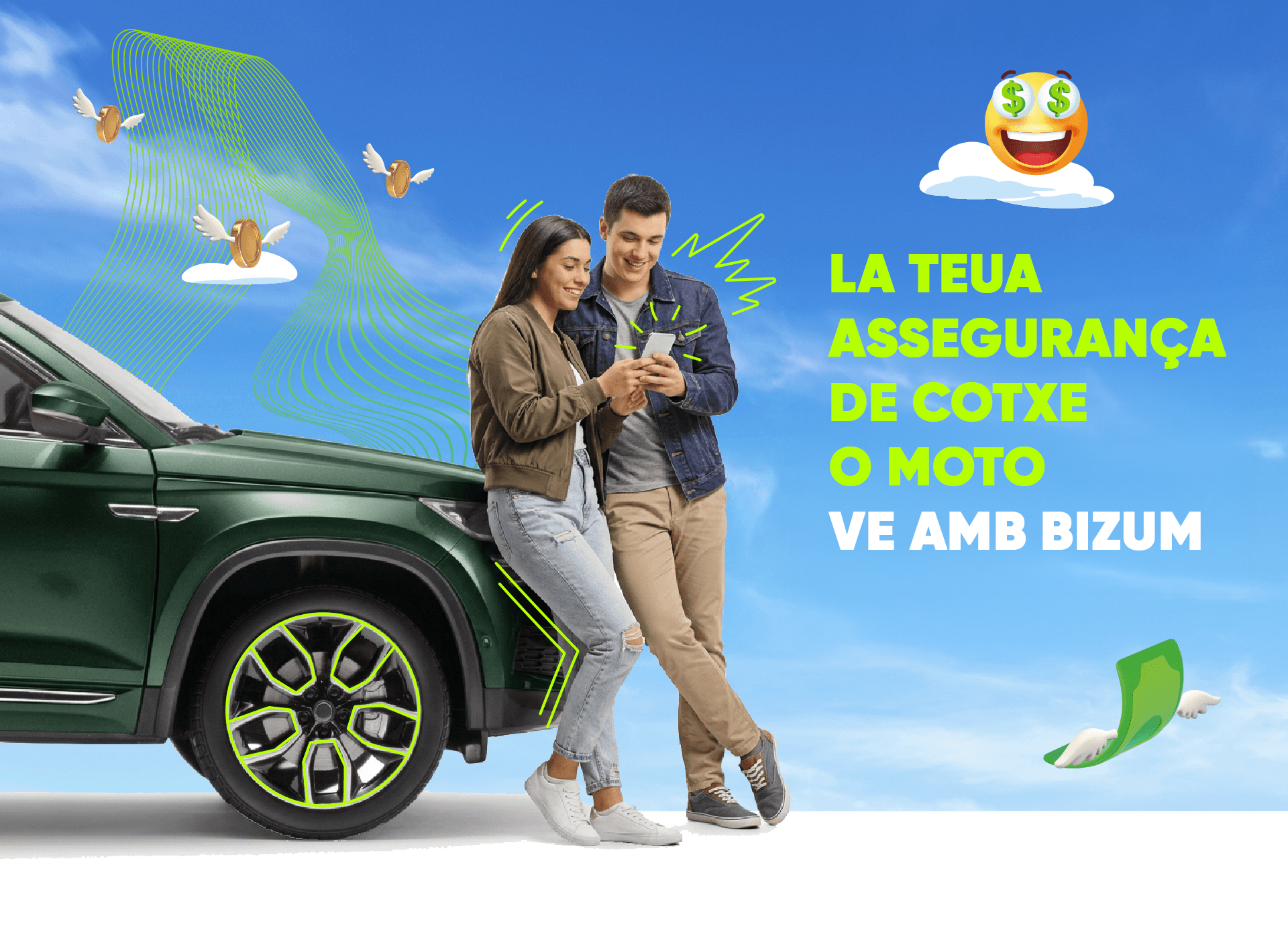 La teua assegurança de cotxe o moto ve amb Bizum