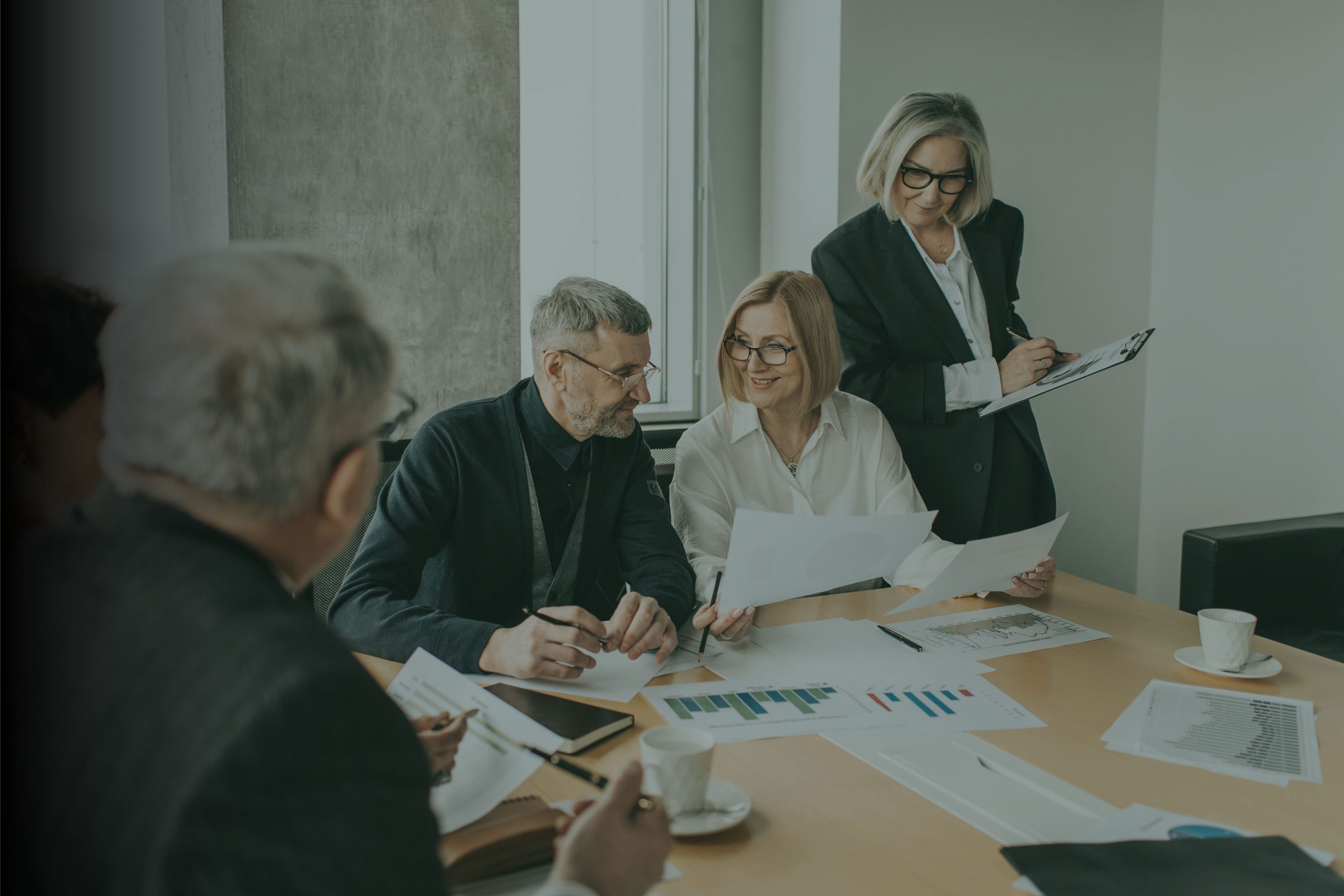 reunión empresarial multitudinaria 