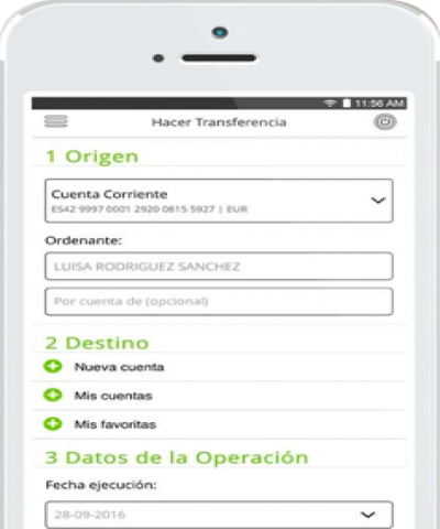 Realitzar transferències
