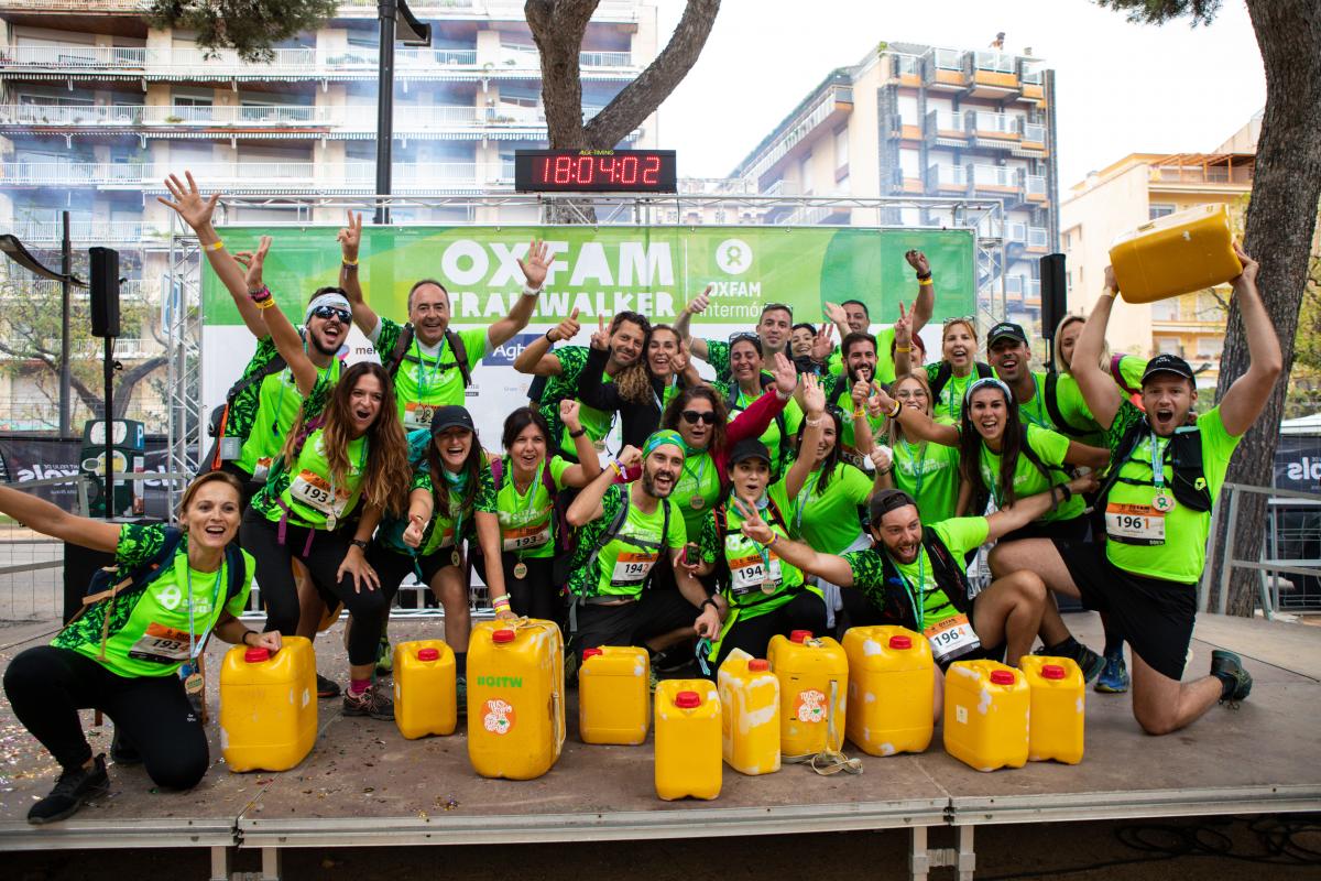 Arribada a la meta de la Trailwalker 2021 dels companys de Caixa Popular