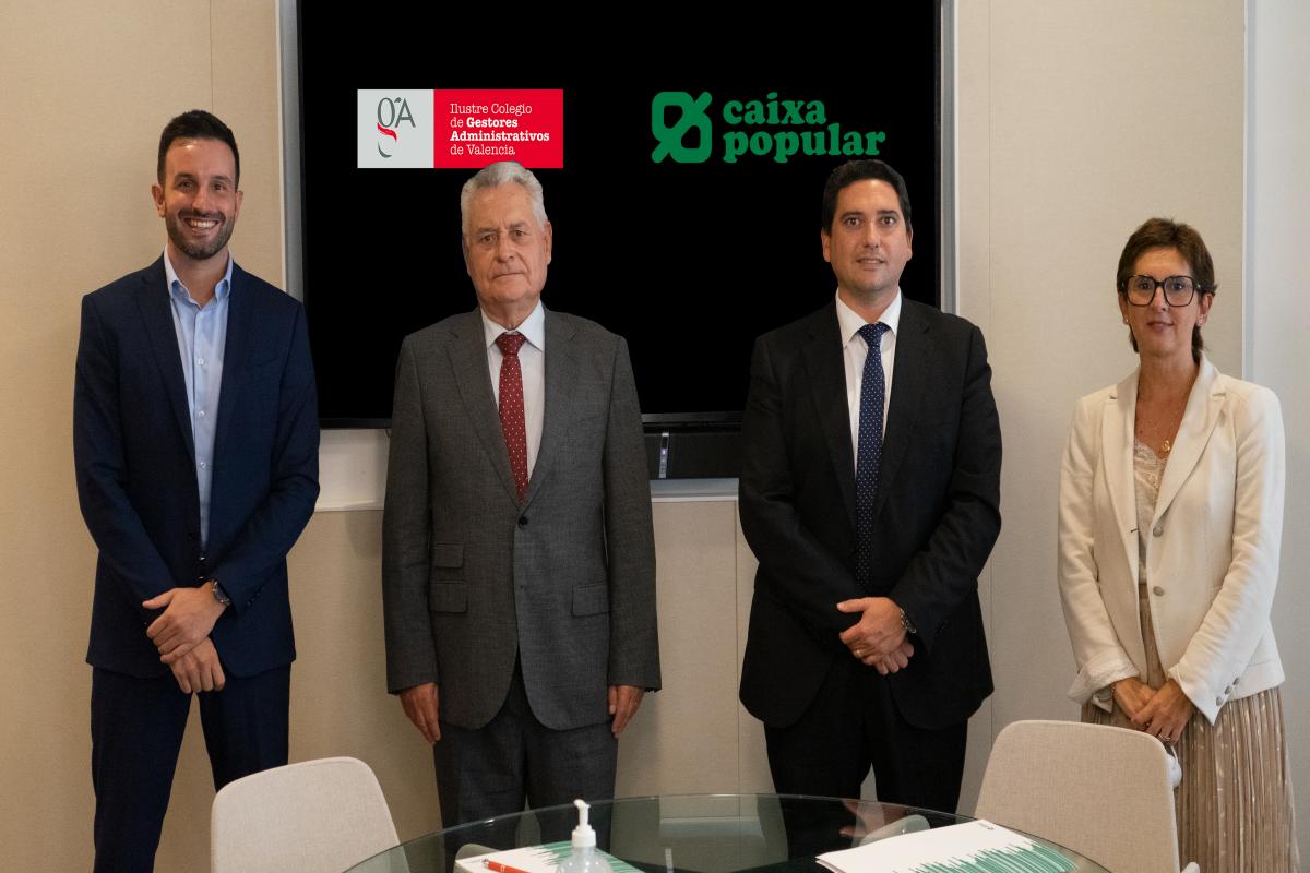 Convenio entre el Colegio de Gestores Administrativos de València y Caixa Popular Convenio entre el Colegio de Gestores Administrativos de València y Caixa Popular