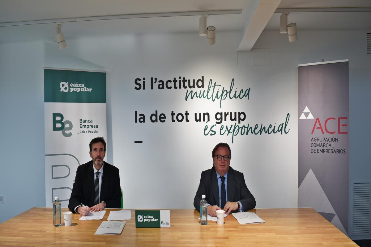 Firma del conveni entre ACE i Caixa Popular