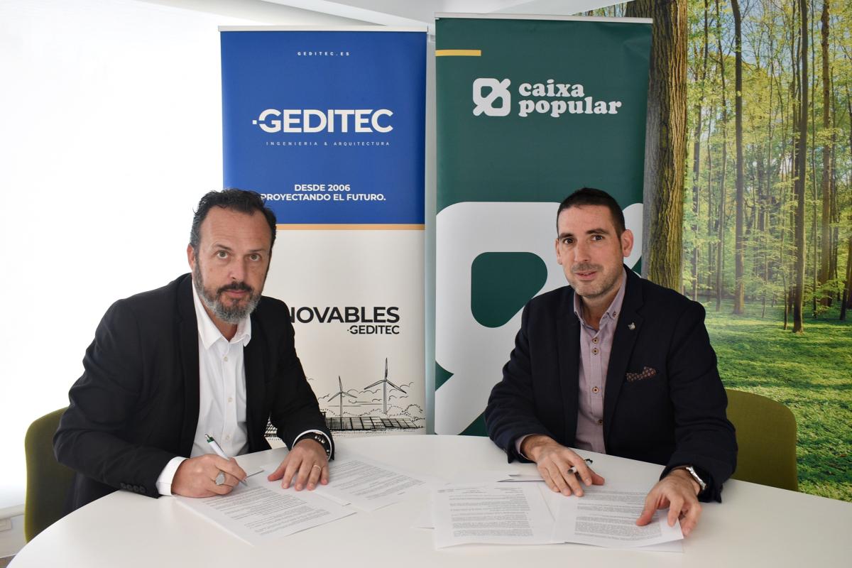 Caixa Popular y Geditec Renovables lanzan la calculadora energética para facilitar la adquisición y financiación de instalaciones fotovoltaicas
