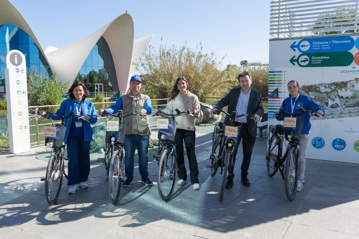 L’Oceanogràfic i Caixa Popular presenten l’experiència “Llac viu” amb ruta amb bicicleta fins a l’Albufera de València