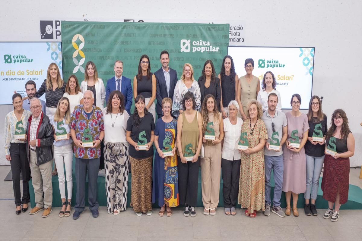 Caixa Popular i la seua plantilla impulsaran 10 projectes socials amb els 100.000 € recaptats en la iniciativa ‘Un dia de Salari’