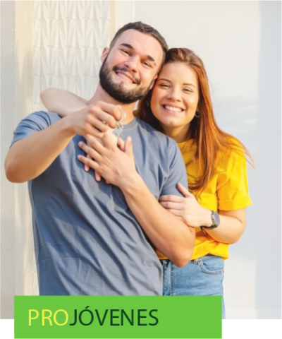 Comprar vivienda - Pareja joven mudandose a su nueva casa o vivienda sonriendo y felices