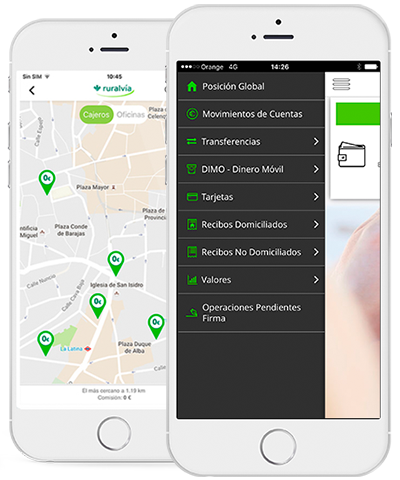 Pantalla de Servicio de alertas de ruralvía Pantalla de Servicio de alertas de ruralvía